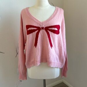 Wildfox slouchy Bow sweater